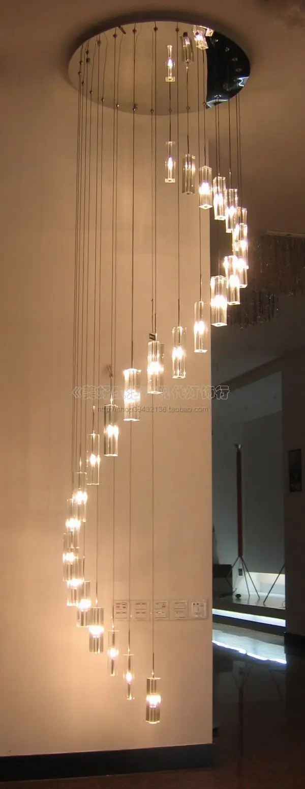 Modern crystal lamp slitless low voltage crystal pendant light living room lights stair lamp spiral lamp
Modern crystal lamp slitless low voltage crystal pendant light living room lights stair lamp spiral lamp