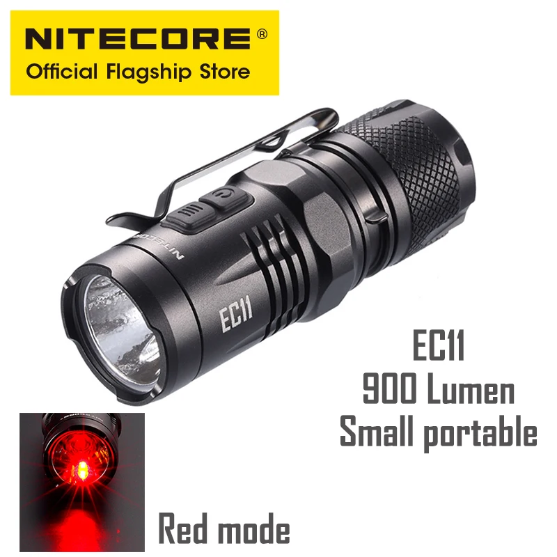 NITECORE EC11 большой дальности светильник мини Портативный светодиодный фонарь флэш