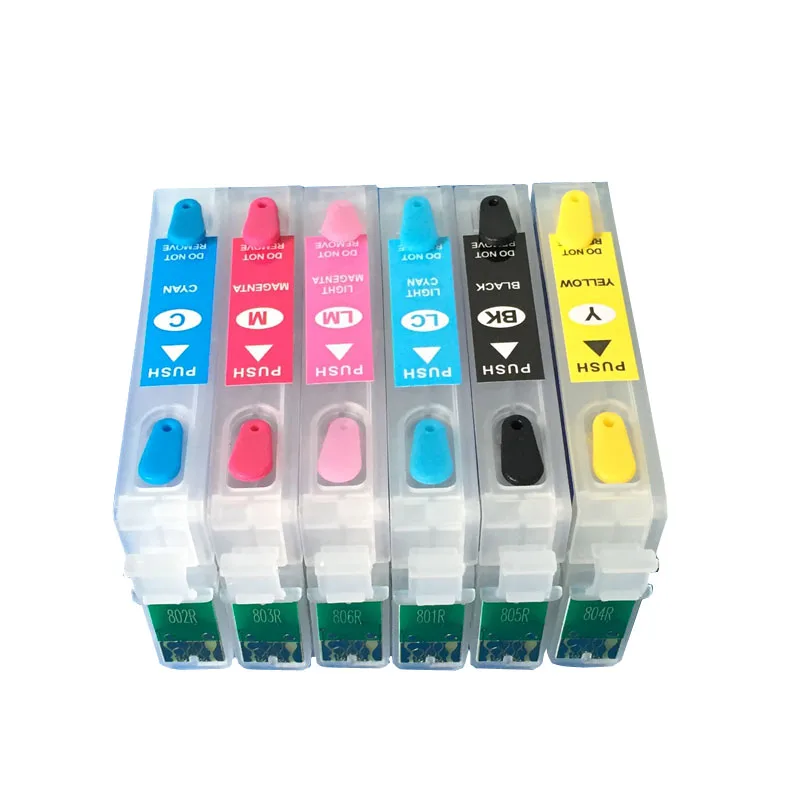 For Epson printer 6 colors ink cartridge for Epson TX700/TX800/T50/TX710W/TX650/TX810FW/TX820FWD RX615 with ARC chips
For Epson printer 6 colors ink cartridge for Epson TX700/TX800/T50/TX710W/TX650/TX810FW/TX820FWD RX615 with ARC chips