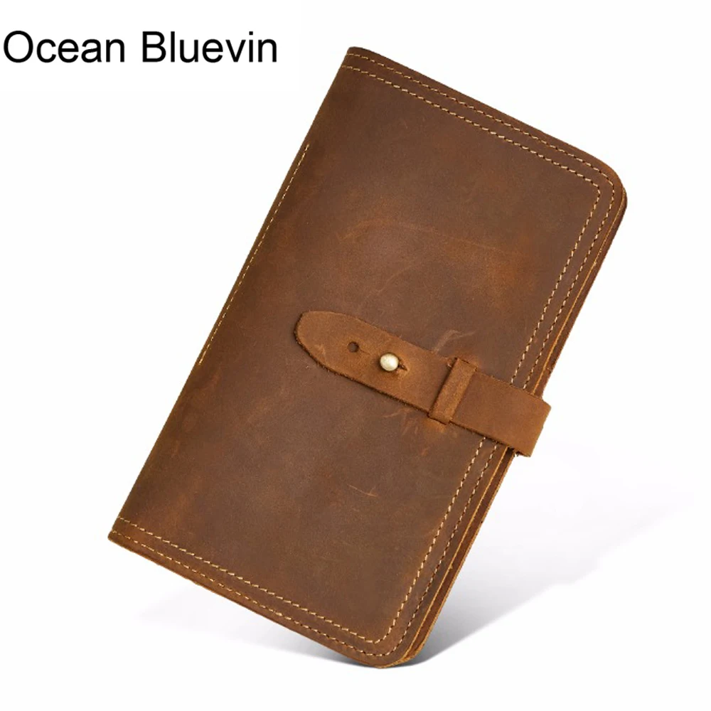OCEAN bluewin новый мужской кошелек из натуральной кожи мужские кошельки с застежкой