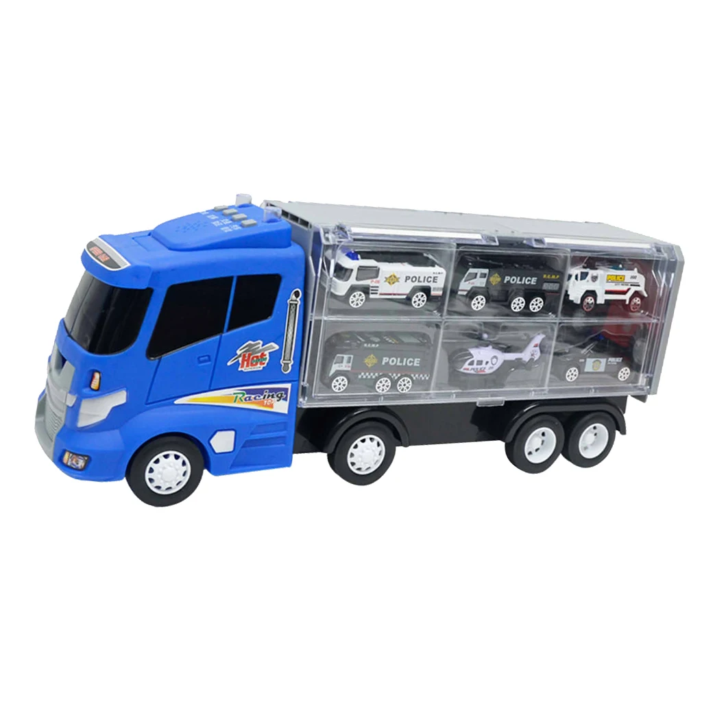 7 Pieces of Blue Container Truck with Alloy Sports Car, Kids Indoor Vehicle Toy Set, Birthday Gift
7 Pieces of Blue Container Truck with Alloy Sports Car, Kids Indoor Vehicle Toy Set, Birthday Gift