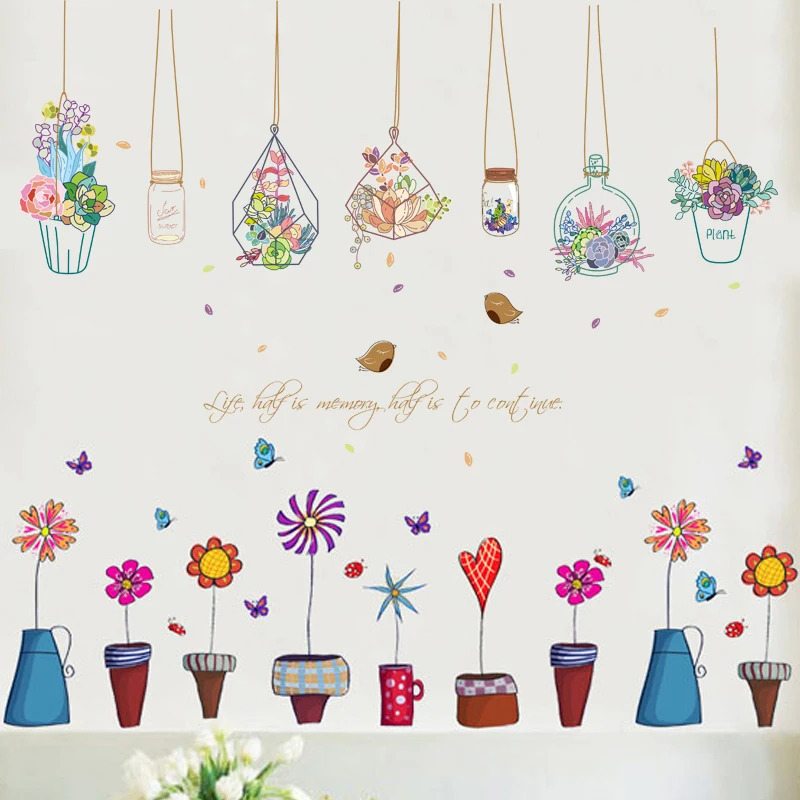 Bonsai Potted Butterfly Flower Plants Wall Stickers Living Room Kitchen Window Home Decor Decorative Home Decor Decal
Bonsai Potted Butterfly Flower Plants Wall Stickers Living Room Kitchen Window Home Decor Decorative Home Decor Decal
