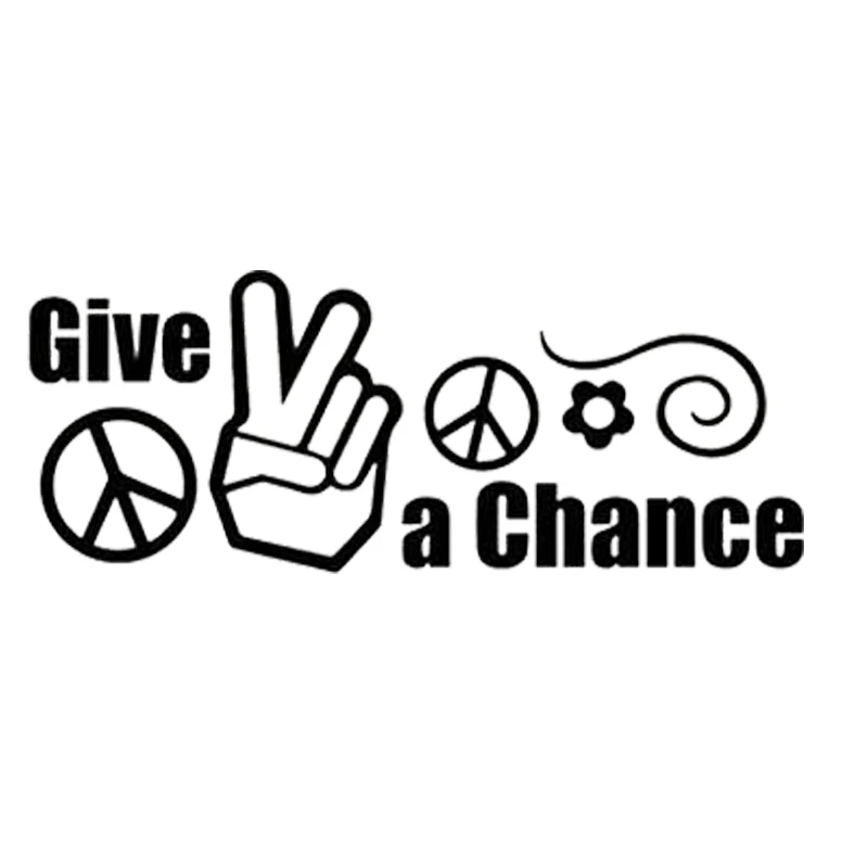 20*7.8cm Others Give Peace A Chance Decal Sticker For Motorcycle Helmet Car Truck Window Bumper Vinyl Decals
20*7.8cm Others Give Peace A Chance Decal Sticker For Motorcycle Helmet Car Truck Window Bumper Vinyl Decals