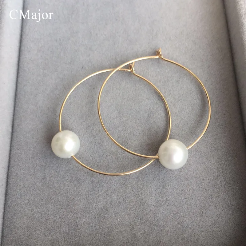 CMajor 7-8mm Perfect Round Natural Pearl Hoop Earrings Fashion Party Anti Allergy Gold Filled Hoop Earring Pearl Jewelry
CMajor 7-8mm Perfect Round Natural Pearl Hoop Earrings Fashion Party Anti Allergy Gold Filled Hoop Earring Pearl Jewelry