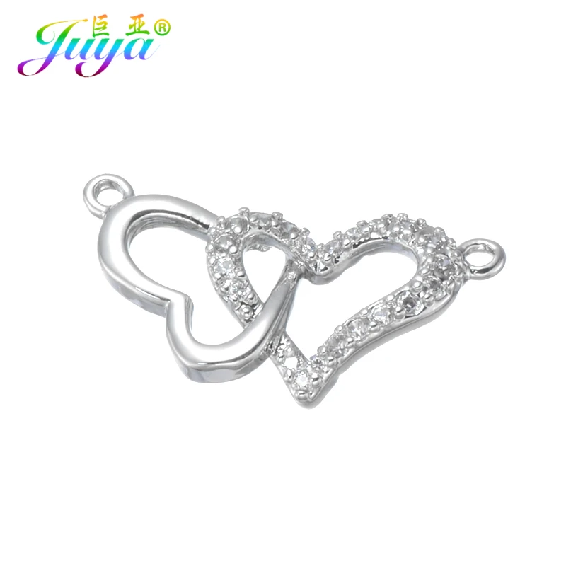 Juya Women Charm Bracelets Pendant Necklace Make Up Material Cz Heart Shape DIY Jewelry Connector Charms Accessories
Juya Women Charm Bracelets Pendant Necklace Make Up Material Cz Heart Shape DIY Jewelry Connector Charms Accessories