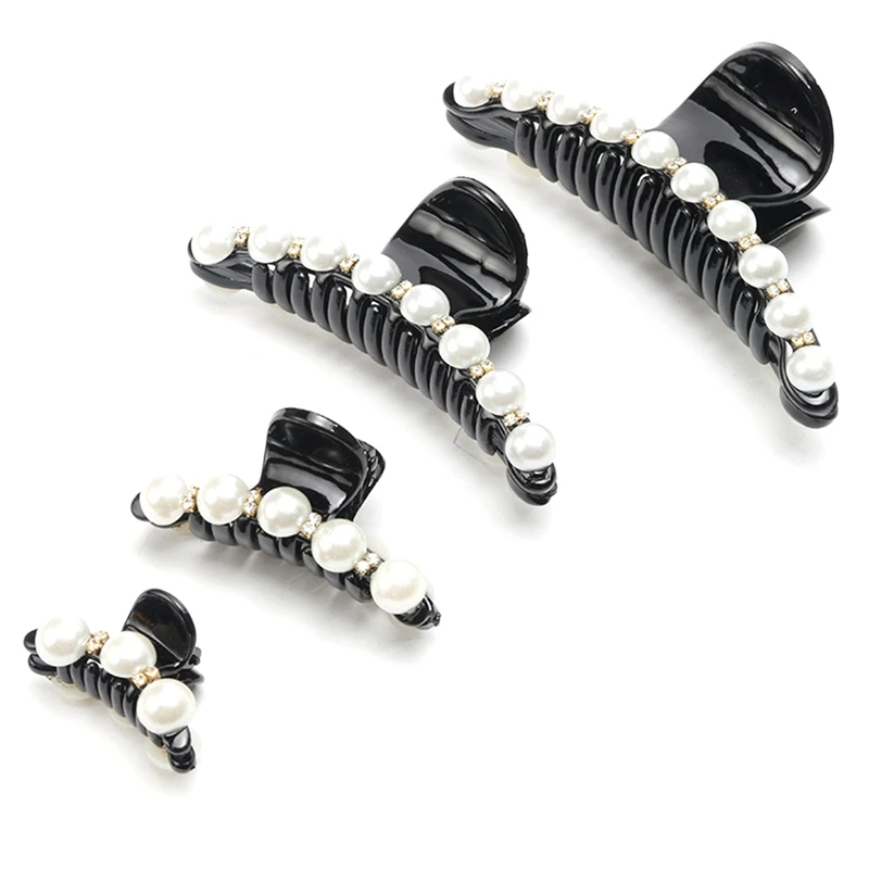 1Pcs Black Big Rhinestone Hairpins For Women Pearl Hair Clips Crab Hair Claws For Girls Barrettes Headwear Hair Pins Accessories
1Pcs Black Big Rhinestone Hairpins For Women Pearl Hair Clips Crab Hair Claws For Girls Barrettes Headwear Hair Pins Accessories