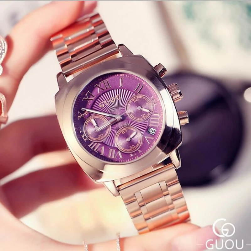 GUOU Watch Luxury Rose Gold Watch Women Watches Multifunction Women's Watches Clock Women saat relogio feminino reloj mujer
GUOU Watch Luxury Rose Gold Watch Women Watches Multifunction Women's Watches Clock Women saat relogio feminino reloj mujer