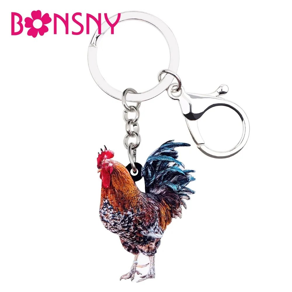 Bonsny Acrylic Floral Farm Chicken Rooster Key Chains Keychains Rings Bag Car Charms Cartoon Fowl Animal Jewelry For Women Girls
Bonsny Acrylic Floral Farm Chicken Rooster Key Chains Keychains Rings Bag Car Charms Cartoon Fowl Animal Jewelry For Women Girls