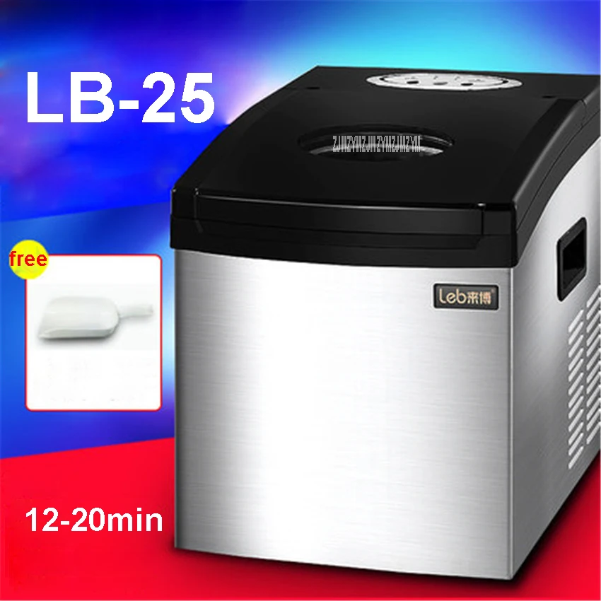 LB-25 220 V/ 50 Hz Commercial ice tea party ice cream shop with automatic ice maker shop Single ice time 10-20 minutes 110W
LB-25 220 V/ 50 Hz Commercial ice tea party ice cream shop with automatic ice maker shop Single ice time 10-20 minutes 110W
