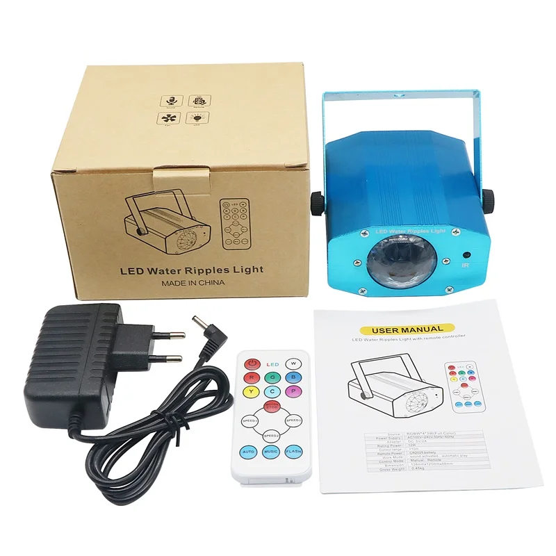 SZYOUMY 12W LED Stage Light Remote Colorful Strobe RGBW Water Wave Projection Effect Lights Music Control Party DJ Disco Light
SZYOUMY 12W LED Stage Light Remote Colorful Strobe RGBW Water Wave Projection Effect Lights Music Control Party DJ Disco Light