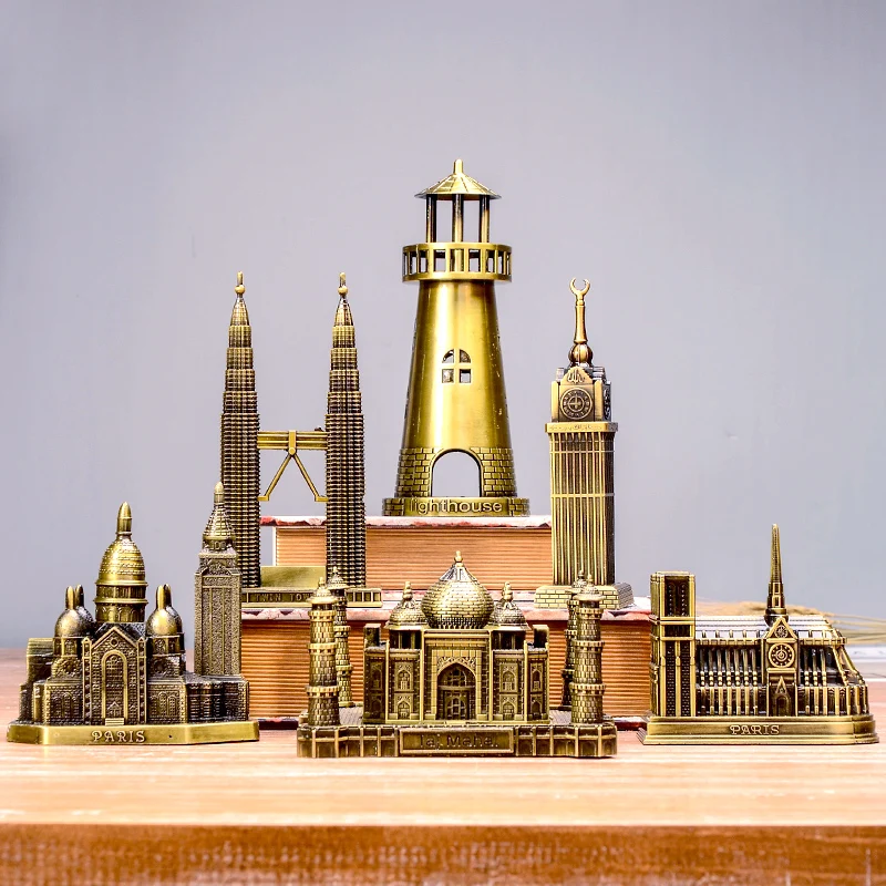 Всемирно известная модель Эйфелевой Башня Биг-Бен из металлического орнамента
