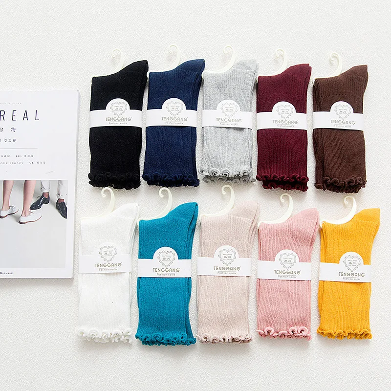 New arrival Harajuku Retro Cute Cotton Women Candy colors Lady Loose flanging lace Socks Autumn Winter In Tube Socks dresssokken
New arrival Harajuku Retro Cute Cotton Women Candy colors Lady Loose flanging lace Socks Autumn Winter In Tube Socks dresssokken