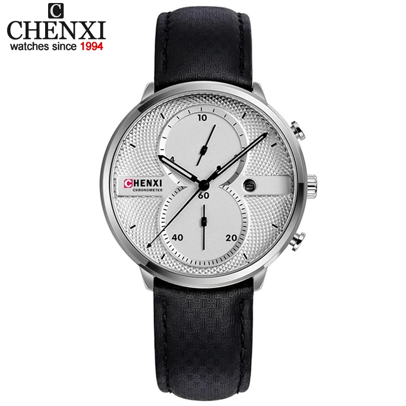 CHENXI Men Wristwatches Leather Strap Multifunctional Quartz Watch with Date Display Male Clock Top Luxury Brand Quality Watches
CHENXI Men Wristwatches Leather Strap Multifunctional Quartz Watch with Date Display Male Clock Top Luxury Brand Quality Watches