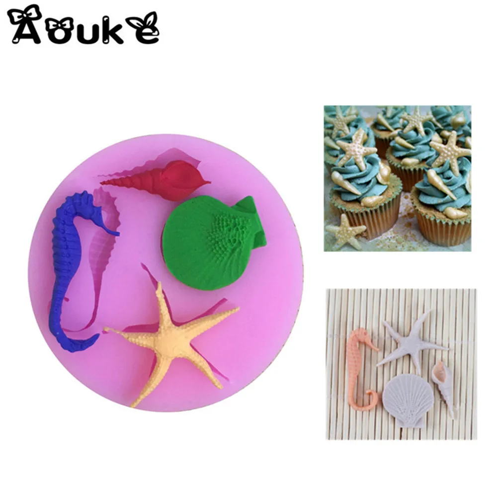 Starfish Hippocampus Shape Chocolate Cake Mold Pottery Fondant Silicone Mould Soap Baking Molds DIY Cake Wedding Decoration Tool
Starfish Hippocampus Shape Chocolate Cake Mold Pottery Fondant Silicone Mould Soap Baking Molds DIY Cake Wedding Decoration Tool