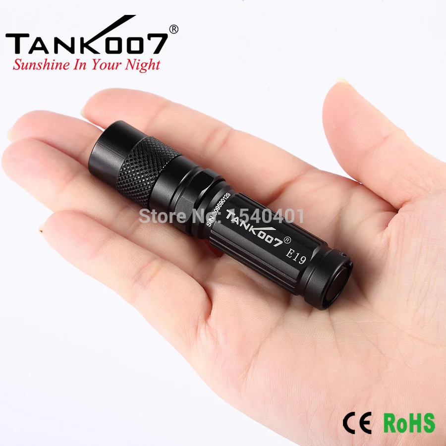 TANK007 E19 CREE XP-G R5 180LM Torch 3 Modes Lantern Mini Led Flashlight Waterproof for Self Defense by 14500 Battery
TANK007 E19 CREE XP-G R5 180LM Torch 3 Modes Lantern Mini Led Flashlight Waterproof for Self Defense by 14500 Battery