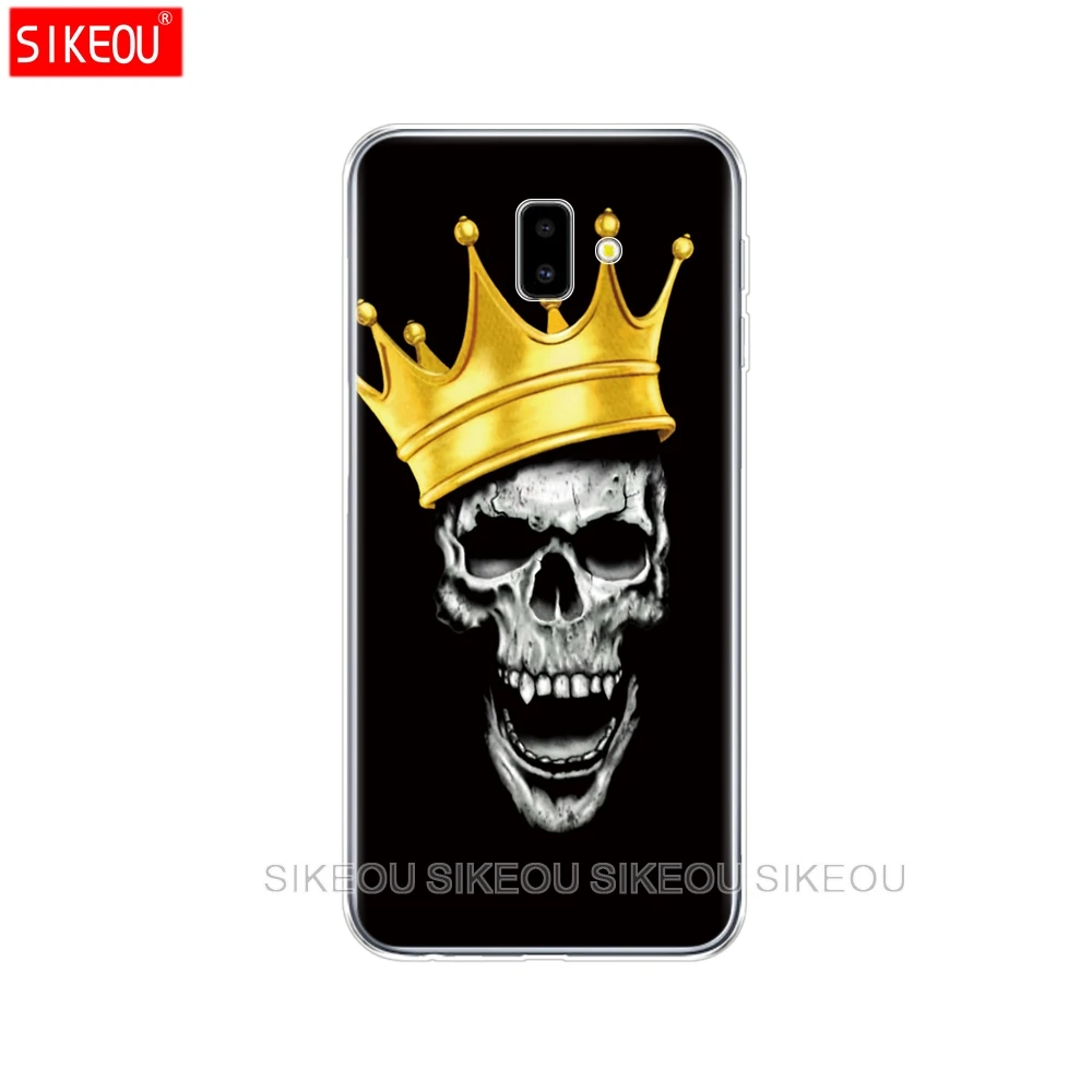 Чехол для Samsung galaxy J2 core J8 j6 j4 PLUS + 2018 чехол samsung s10 SE plus coqa Череп Скелет Призрак |