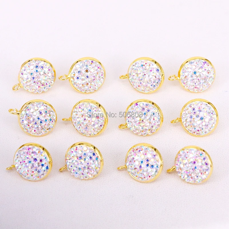 20 Pairs ZYZ308-0976 Round stud jewelry finding pave Rhinestone earrings fashion studs accessories
20 Pairs ZYZ308-0976 Round stud jewelry finding pave Rhinestone earrings fashion studs accessories