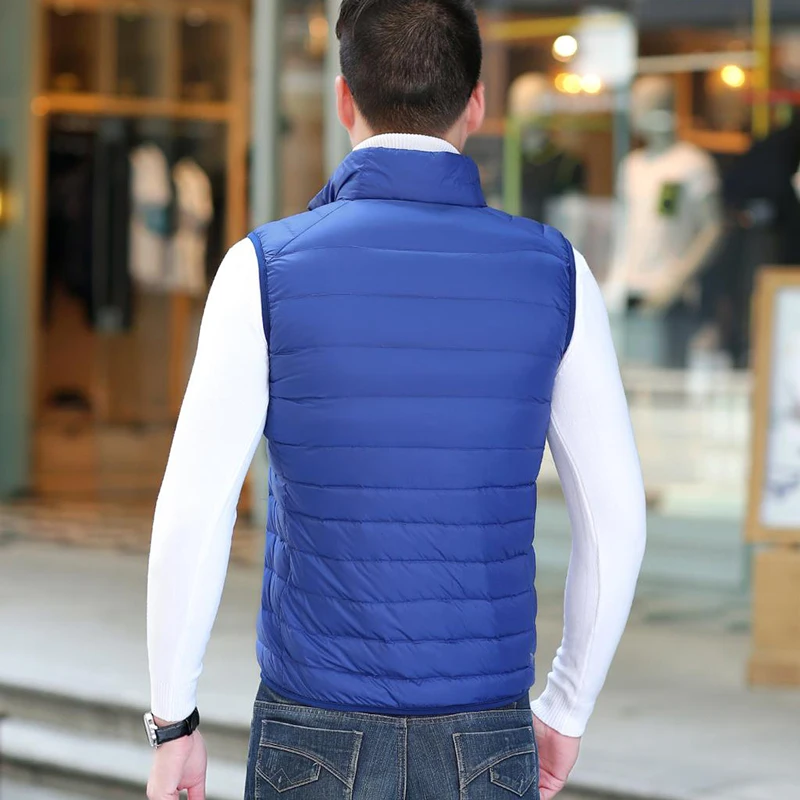 Portable Duck Down Vest For Men Casual 90% Ultra Light Duck Down Vest High Quality Sleeveless Coat Slim Warm Windproof Waistcoat
Portable Duck Down Vest For Men Casual 90% Ultra Light Duck Down Vest High Quality Sleeveless Coat Slim Warm Windproof Waistcoat