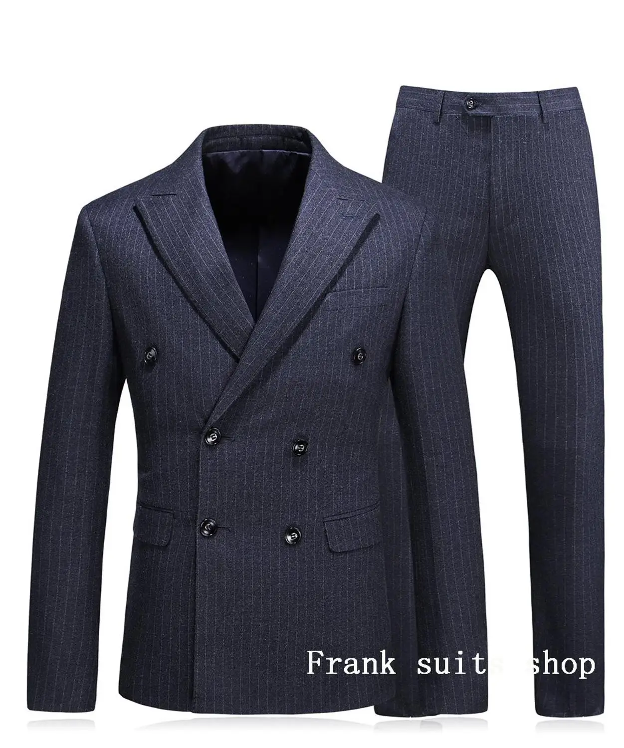 2019 Men Suit 3 Pieces Breasted Suits Navy Striped Tuxedo Wedding Suits for Men Slim Fit tuxedos (Jacket+Pants+vest)
2019 Men Suit 3 Pieces Breasted Suits Navy Striped Tuxedo Wedding Suits for Men Slim Fit tuxedos (Jacket+Pants+vest)