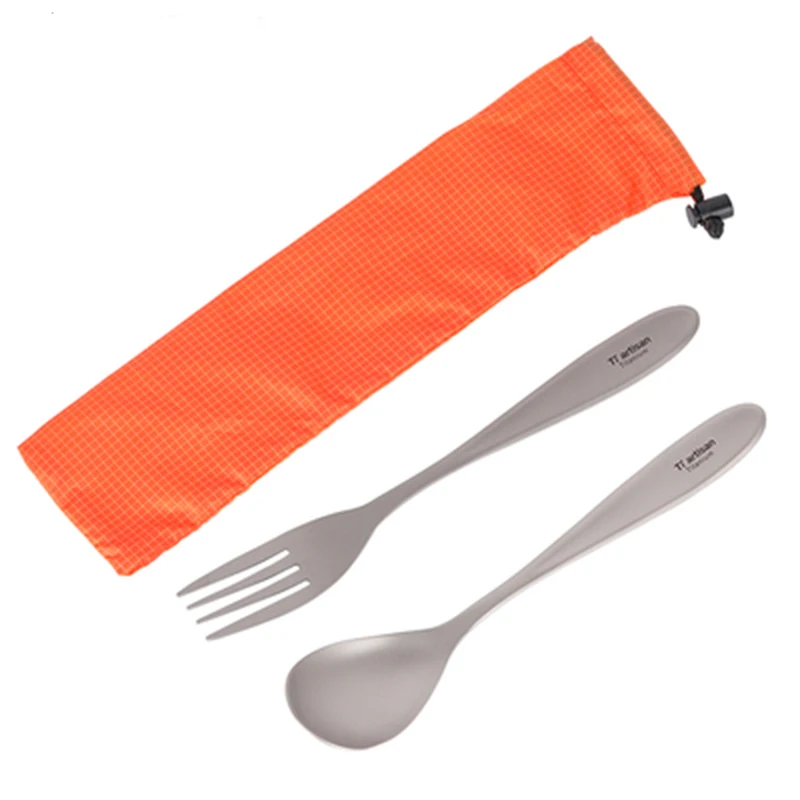 Tiartisan Titanium Fork Spoon Cutlery Set Ultralight Dinner Fork Spoon Outdoor Camping Hiking Picnic Tableware
Tiartisan Titanium Fork Spoon Cutlery Set Ultralight Dinner Fork Spoon Outdoor Camping Hiking Picnic Tableware