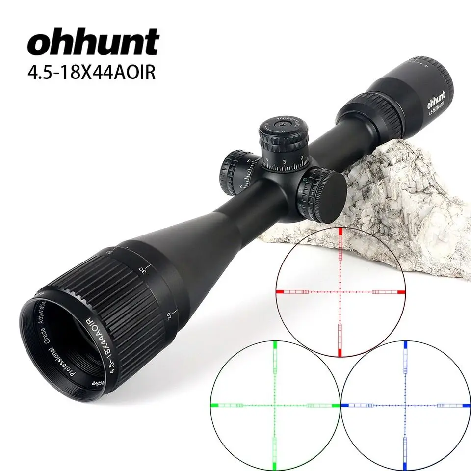 Ohhunt 4 5 18X44 охотничьи прицелы AOIR тактические оптические сейсмические прицел