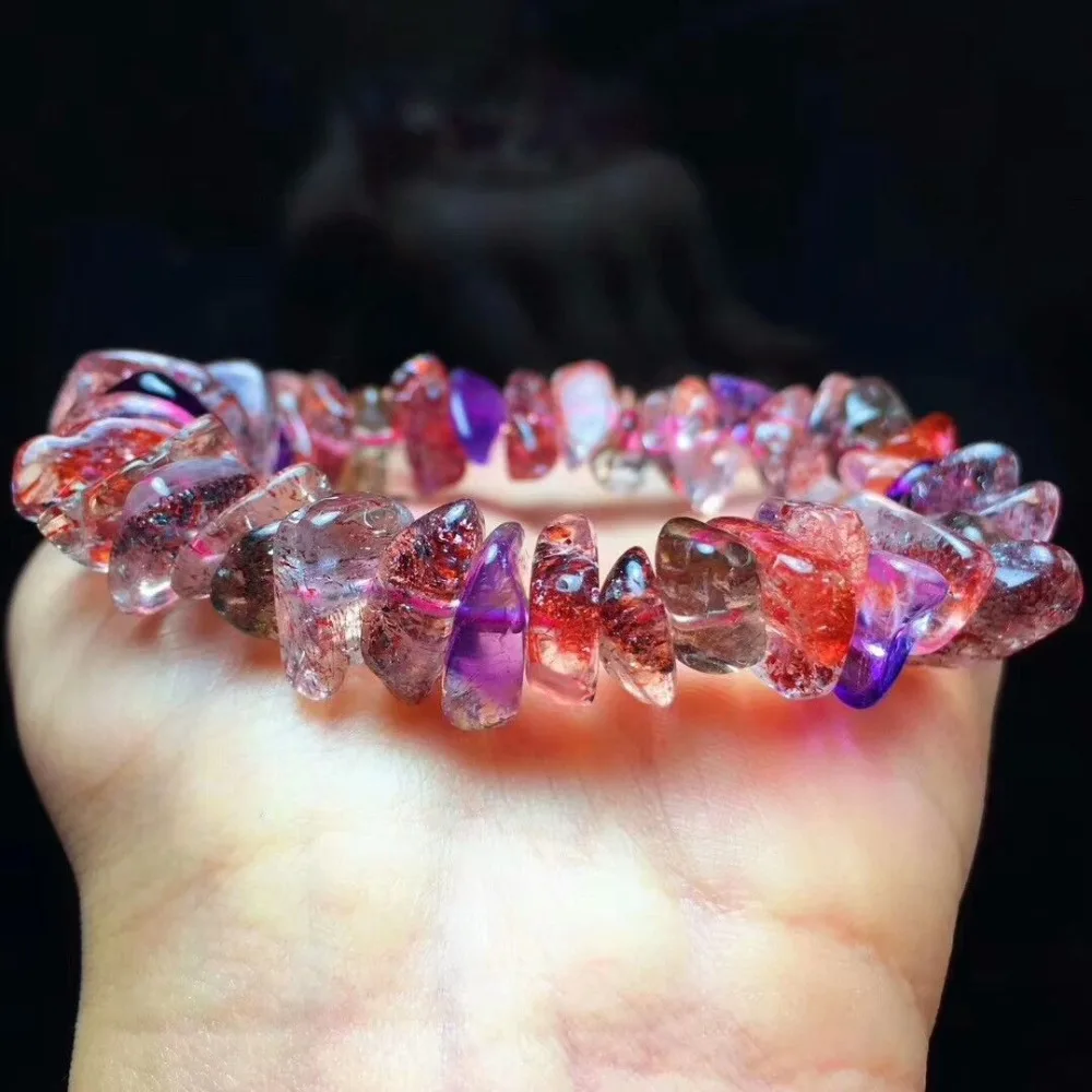 Genuine Natural Super 7 Seven Melody Stone Colorful Beads Woman Fashion Bracelet AAA
Genuine Natural Super 7 Seven Melody Stone Colorful Beads Woman Fashion Bracelet AAA