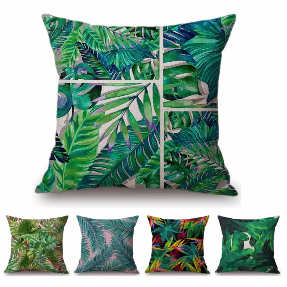 Green Pastoral Tropical Plant Leaf Palm Cotton Linen Sofa Throw Pillow Cover Case Home Decorative Colorful Leaves Cushion Cover
Green Pastoral Tropical Plant Leaf Palm Cotton Linen Sofa Throw Pillow Cover Case Home Decorative Colorful Leaves Cushion Cover