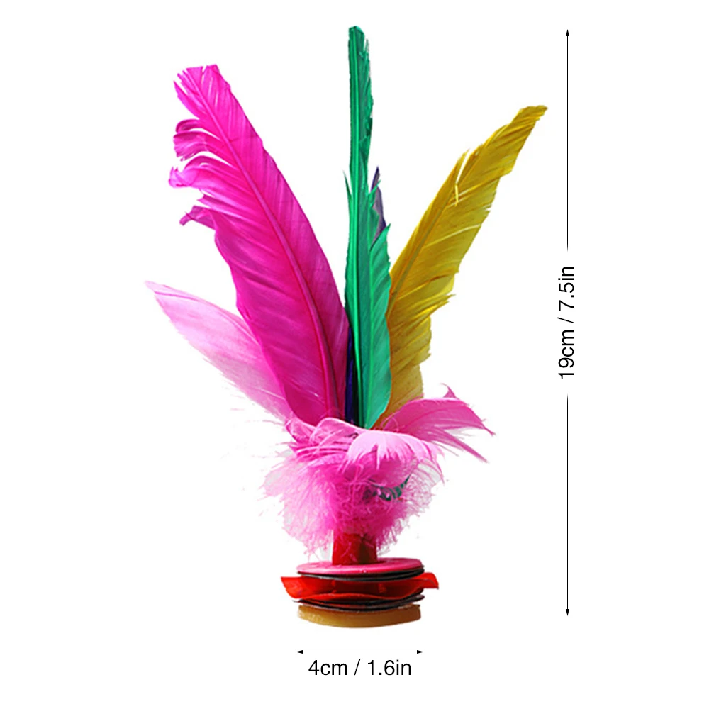1Pc Colorful Chinese Jianzi Feather Kicking Shuttlecocks Foot Exercise Sports Game for Exercise Fitness Entertainment
1Pc Colorful Chinese Jianzi Feather Kicking Shuttlecocks Foot Exercise Sports Game for Exercise Fitness Entertainment