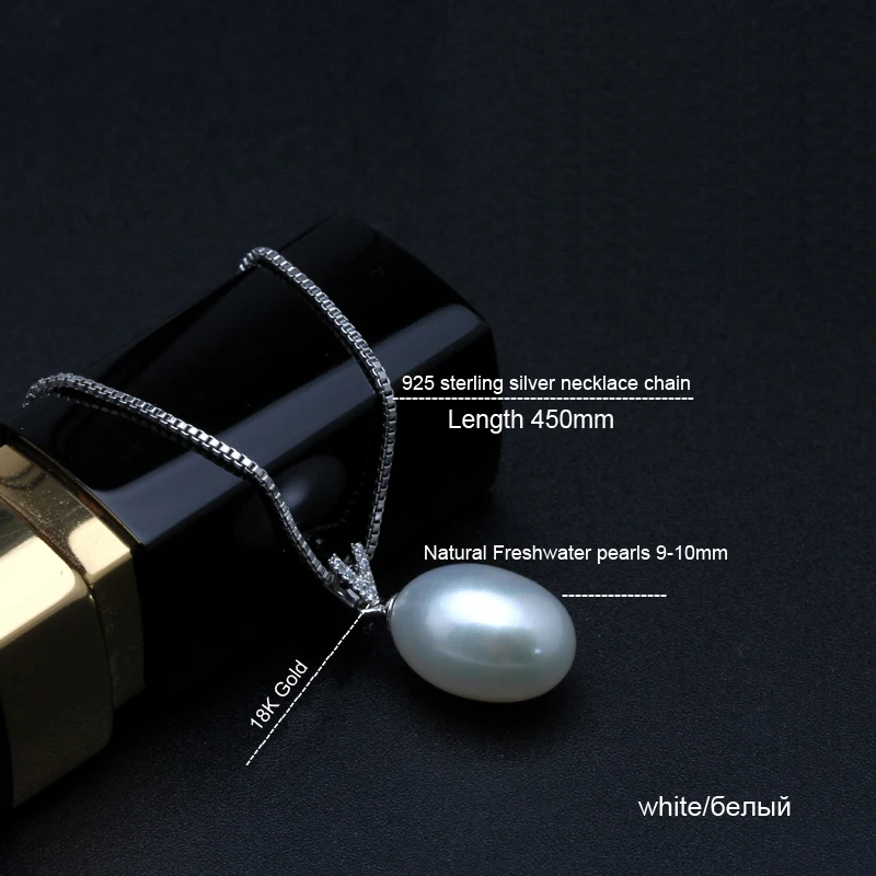 Genuine 18k white gold pendant women,925 sterling silver choker necklace freshwater pearl 9-10mm girl gift jewelry in box P02
Genuine 18k white gold pendant women,925 sterling silver choker necklace freshwater pearl 9-10mm girl gift jewelry in box P02