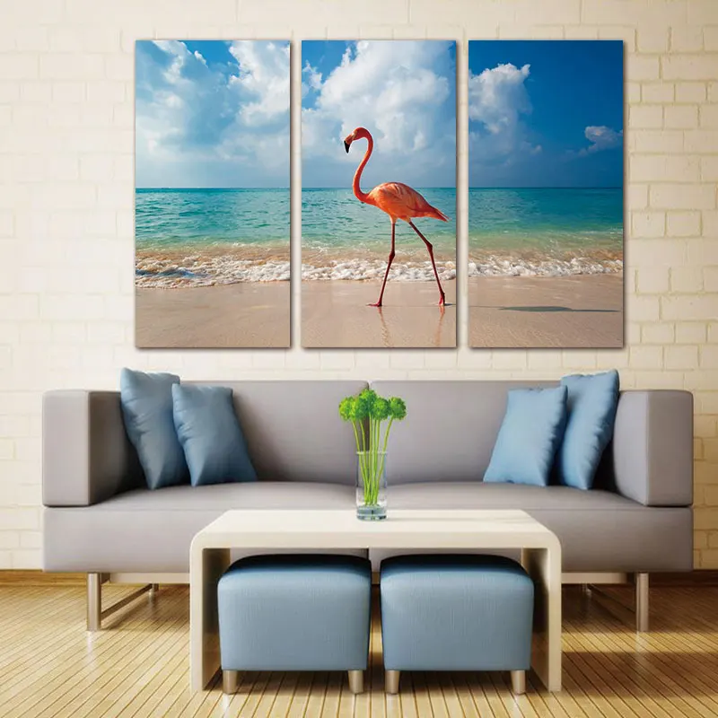 Nordic 3 Panels Wall Art Picture Print Flamingo Walking In Beach on Canvas Painting Home Decor for Living Room Decoration
Nordic 3 Panels Wall Art Picture Print Flamingo Walking In Beach on Canvas Painting Home Decor for Living Room Decoration