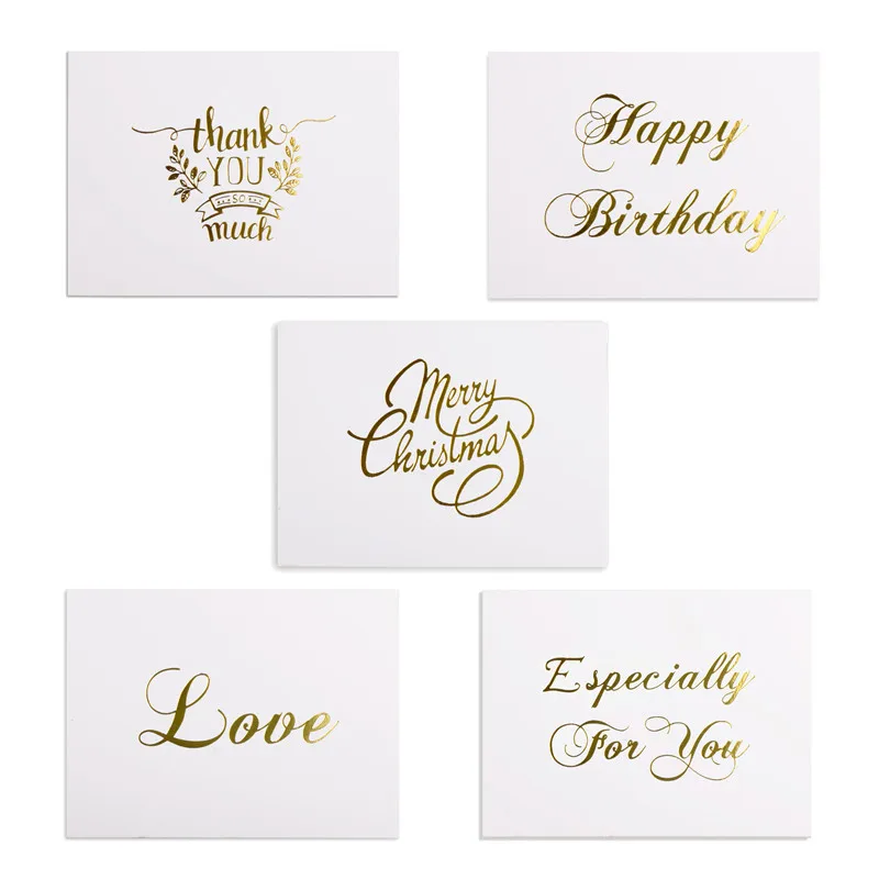 2000pcs Mini Gold Embossed Thank you Card Valentine Happy Birthday Christmas Party Wedding Invitation Letter Greeting Cards
2000pcs Mini Gold Embossed Thank you Card Valentine Happy Birthday Christmas Party Wedding Invitation Letter Greeting Cards
