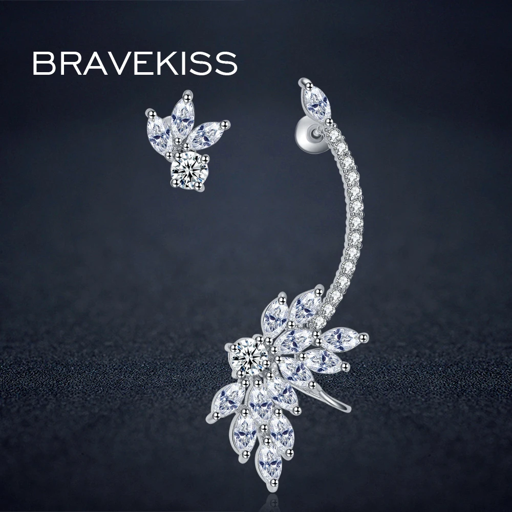 BRAVEKISS cubic zirconia butterfly wing earrings cuff for women mismatch earing studs boucle d'oreille brincos jewellery BUE0217
BRAVEKISS cubic zirconia butterfly wing earrings cuff for women mismatch earing studs boucle d'oreille brincos jewellery BUE0217
