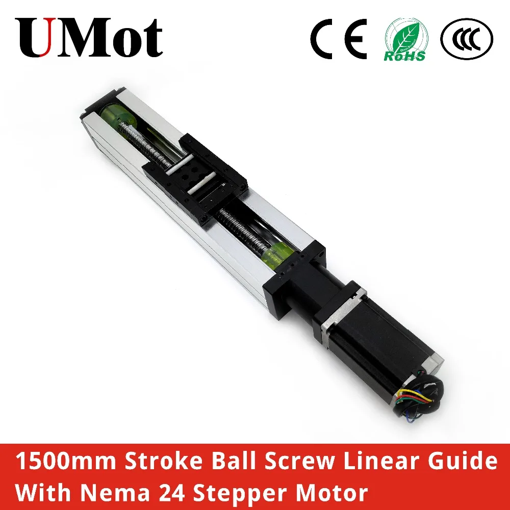 Free Shipping 1500mm Stroke SW80 Ball Screw Linear Motion Actuator With Nema24 Stepper Motor for XYZ Axis CNC Router Parts
Free Shipping 1500mm Stroke SW80 Ball Screw Linear Motion Actuator With Nema24 Stepper Motor for XYZ Axis CNC Router Parts