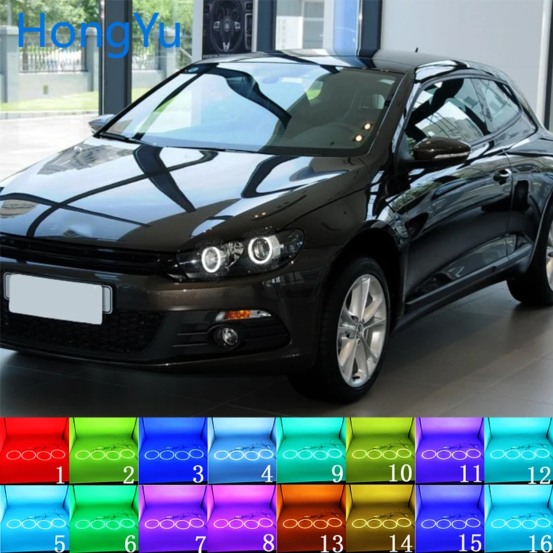 Multi-color RGB LED Angel Eyes Halo Ring Eye DRL RF Remote Control for Volkswagen VW Scirocco 2008-13 with projector Accessories
Multi-color RGB LED Angel Eyes Halo Ring Eye DRL RF Remote Control for Volkswagen VW Scirocco 2008-13 with projector Accessories
