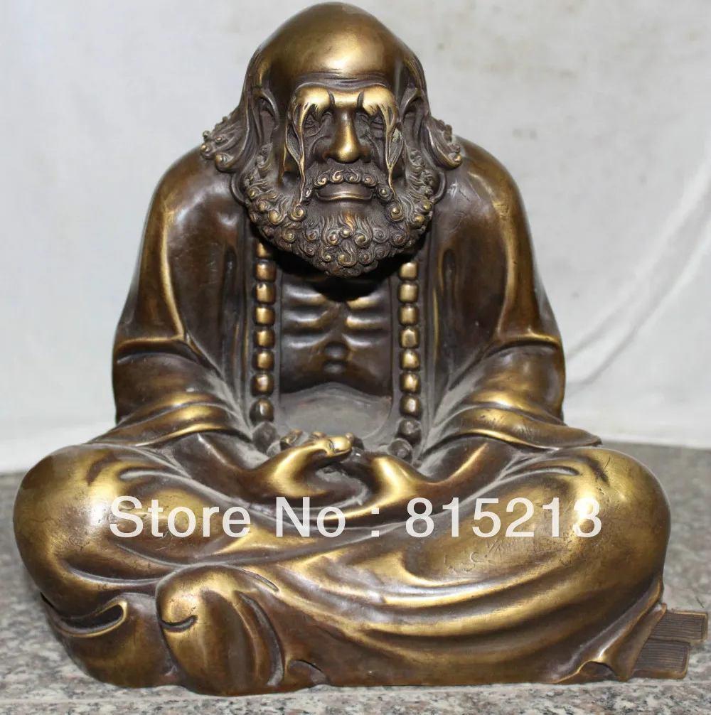 bi00525 10" Chinese Pure Bronze Damo Bodhidharma Dharma Buddha Arhat Seaten Bead Statue
bi00525 10" Chinese Pure Bronze Damo Bodhidharma Dharma Buddha Arhat Seaten Bead Statue
