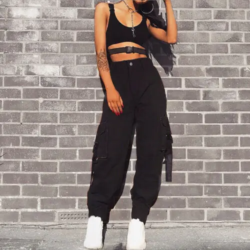 Fashion Women's Cargo Trousers High Waist Pants Casual Loose Outdoor Military Pocket Pants Streetwear
Fashion Women's Cargo Trousers High Waist Pants Casual Loose Outdoor Military Pocket Pants Streetwear