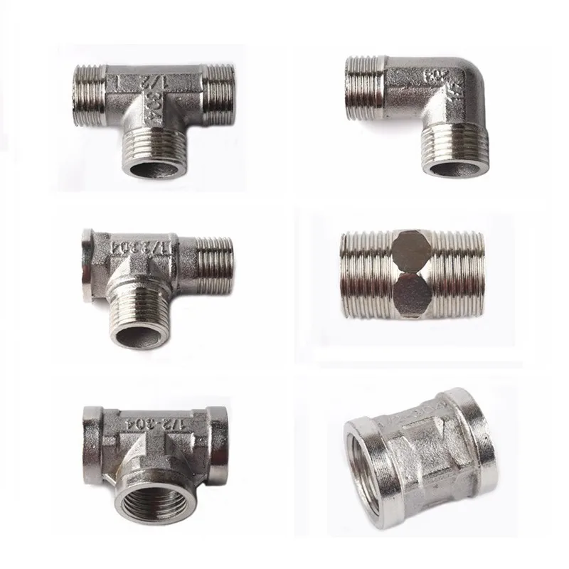 1pc 304 Stainless steel 1/2" thread Straight Elbow Tee Connector 1/2 inch Gas Pipe Adapter Water Tap Faucet Garden irrigation
1pc 304 Stainless steel 1/2" thread Straight Elbow Tee Connector 1/2 inch Gas Pipe Adapter Water Tap Faucet Garden irrigation