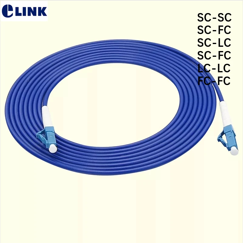 

40mtr 1C 3.0mm Armored Fiber Patch Cord Simplex SX SX SM SC LC FC APC ratproof ftth jumper 1 core optical Single cable ELINK 40M