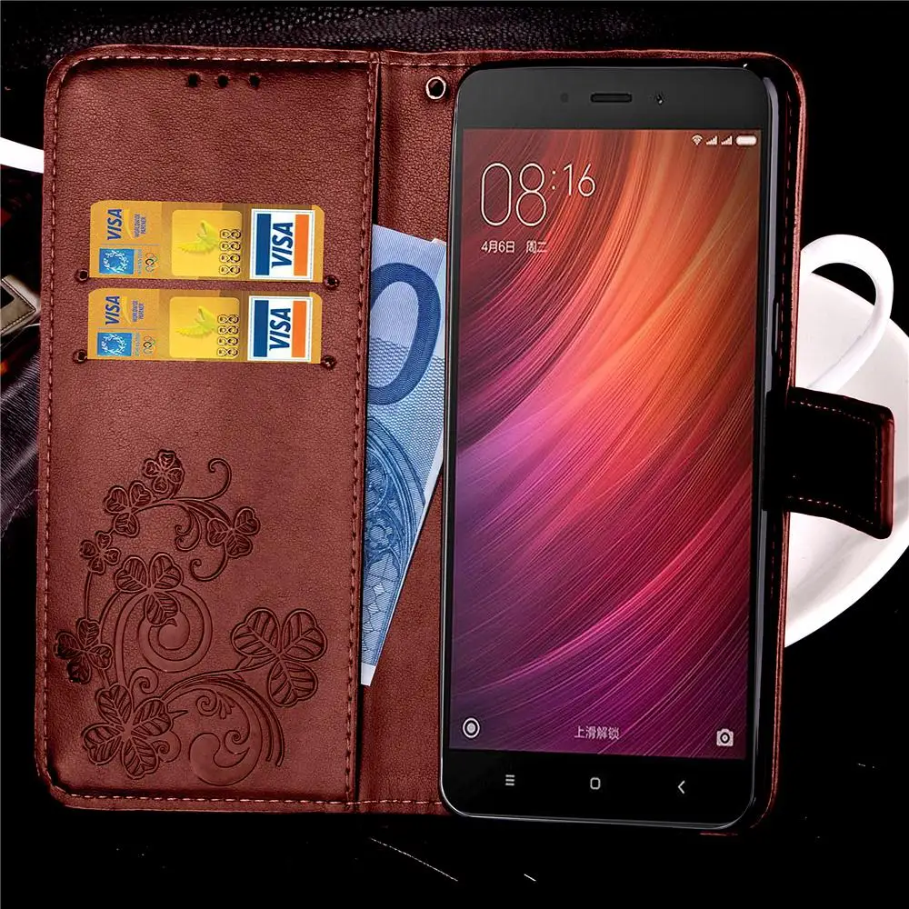 Чехол чехол для Xiaomi Redmi 4X на Redmi4x 5 0 Global кожаный бумажник откидная крышка Coque 4A 4 A X
