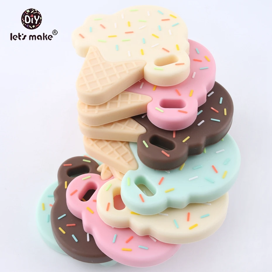 Let's make Ice Cream Silicone Teether 5pcs Baby Nursing Teething Necklace Accessories Baby Bite Jewelry Toddler Teething Toys
Let's make Ice Cream Silicone Teether 5pcs Baby Nursing Teething Necklace Accessories Baby Bite Jewelry Toddler Teething Toys