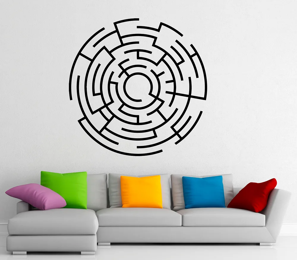 Labyrinth Maze Wall Decal Living Room Home Decor Vinyl Stickers Abstract Pattern Art Decals Mural Bedroom Creative Modern D765
Labyrinth Maze Wall Decal Living Room Home Decor Vinyl Stickers Abstract Pattern Art Decals Mural Bedroom Creative Modern D765