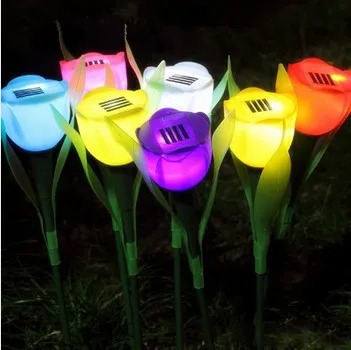 4Pcs/ Lot 4 Colors Outdoor Garden Solar LED Light Solar Powered LED Tulip Home Lawn Lamp Landscape Night Flower Lamp
4Pcs/ Lot 4 Colors Outdoor Garden Solar LED Light Solar Powered LED Tulip Home Lawn Lamp Landscape Night Flower Lamp