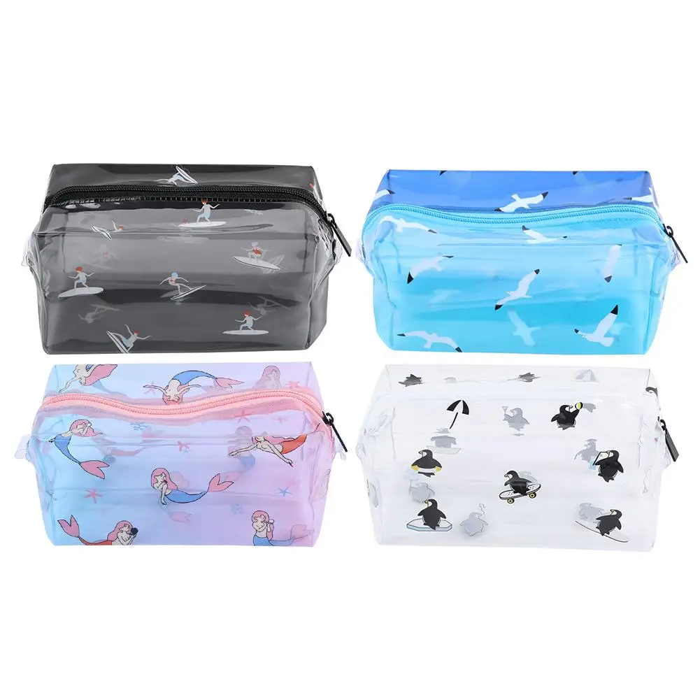 Cute Women Cosmetic Bag Transparent PVC Waterproof Cosmetics Bags Wash Toiletry Kit Make Up Clear Storage Travel Organizer Purse
Cute Women Cosmetic Bag Transparent PVC Waterproof Cosmetics Bags Wash Toiletry Kit Make Up Clear Storage Travel Organizer Purse