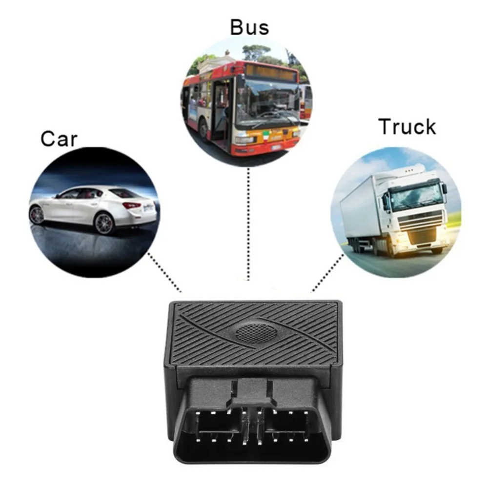 GPS-Трекер OBD II в реальном времени 16-контактный разъем Mini Plug Play Автомобильное