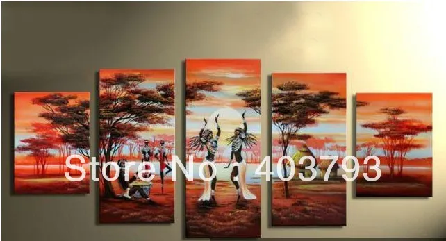 Afirca style landscape happy dance modern fashion oil painting on canvas for decoration free shipping
Afirca style landscape happy dance modern fashion oil painting on canvas for decoration free shipping