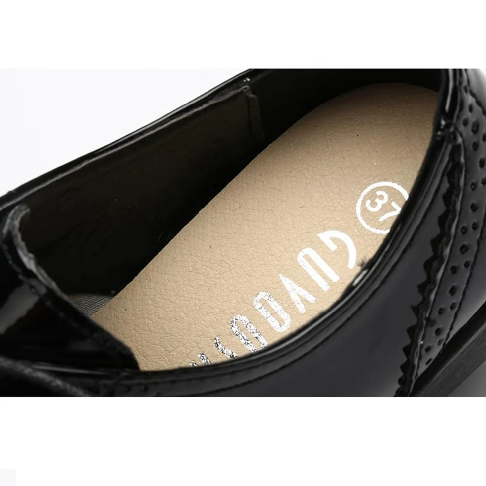 Guvoosm Autumn Full Genuine Leather Women Flats Female Loafers Casual British Handmade Rubber Shoes Woman Lace-up Big Size36-43
Guvoosm Autumn Full Genuine Leather Women Flats Female Loafers Casual British Handmade Rubber Shoes Woman Lace-up Big Size36-43