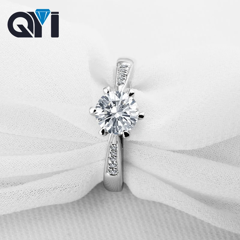 QYI Women Ring 1 ct 925 Solid Silver Round cut Simulated Diamond Engagement Wedding Rings Fashion Jewelry Gift
QYI Women Ring 1 ct 925 Solid Silver Round cut Simulated Diamond Engagement Wedding Rings Fashion Jewelry Gift