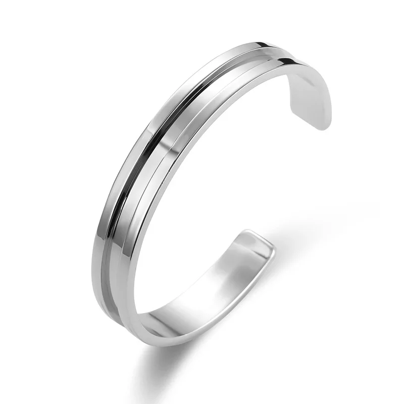 JUREO Alloy Open Bracelets Polish Electroplate Bracelet Three Colors Optional Bangle Party Jewelry For Women Men | Украшения и