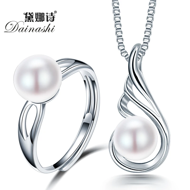 Dainashi 2019 Big Sale Wedding Jewelry Sets 925 Sterling silver Necklace/Ring Sets for Women Natural Freshwater Pearl Jewelry
Dainashi 2019 Big Sale Wedding Jewelry Sets 925 Sterling silver Necklace/Ring Sets for Women Natural Freshwater Pearl Jewelry