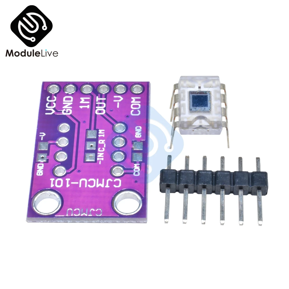 OPT101 Analog Light Sensor Module Photosensitive Optical Light Intensity Detection Module Photoreceptor Monolithic Photodiode
OPT101 Analog Light Sensor Module Photosensitive Optical Light Intensity Detection Module Photoreceptor Monolithic Photodiode